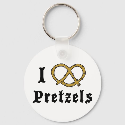 プレッツェル大好き キーホルダー (正面)