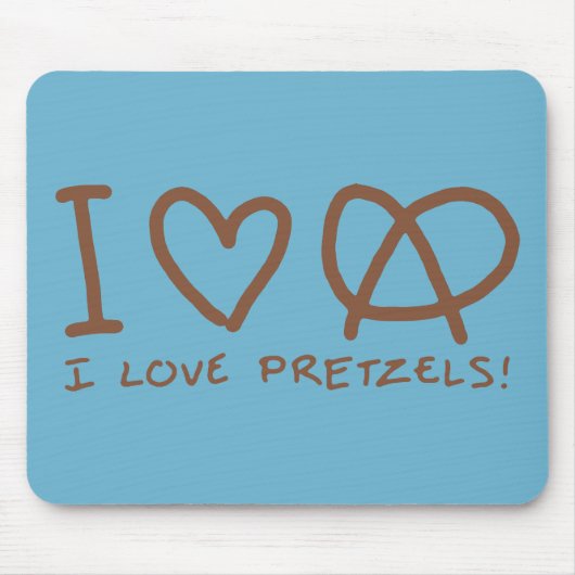 プレッツェル大好き マウスパッド (正面)