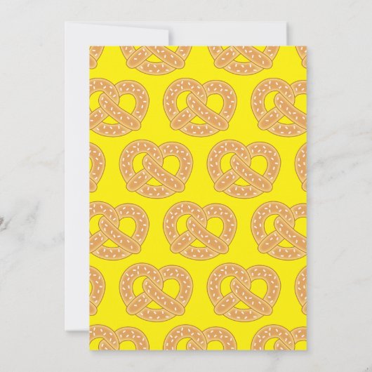 プレッツェル子供の誕生日パーティー 招待状 (裏面)