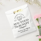 プレッツェル我々は結び目を結んだありがとう結婚さん フェイバーバッグ (封をした状態)