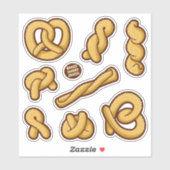 プレッツェル焼いたとセイボリースナックのステッカーセット シール (シート)