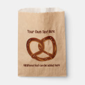 プレッツェル – ソフトブレッドノット – 2ラインカスタム文字 フェイバーバッグ (正面)