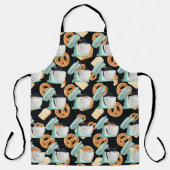 プレッツェル、パン、ミキサー黒 エプロン (正面)