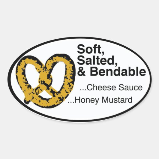 プレッツェル！ 楕円形シール (正面)