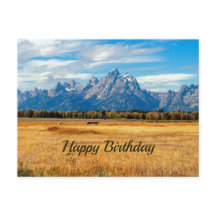 プレッティー ゴールデン フィールド マウンテンズ バースデー