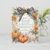 プレッドサンクスギビングディナーパーティの招待状 招待状 (スタンド正面)