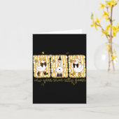 プレッピーお正月 同じ シリ―なガール フリルリボン ハッピー カード (黄色い花)