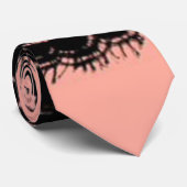 プレッピーでガーリーでシックな赤面のピンクのヴィンテージの黒のレース ネクタイ (ロール)