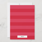 プレッピーでストライプでフェイクなホイルの嬉しい休日の写真カード シーズンカード (裏面)