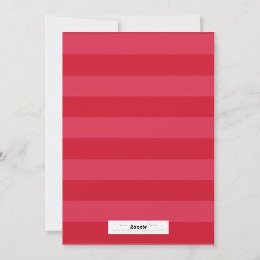 プレッピーでストライプでフェイクなホイルの嬉しい休日の写真カード シーズンカード (裏面)