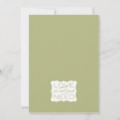 プレッピーなパターン保存日付カード セーブザデート (裏面)