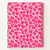 プレッピーなヒョウ柄のスマイル ノートブック (裏面)