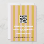 **プレッピーなピンクとイエローのイタリアンリビエラ風** セーブザデート (裏面)