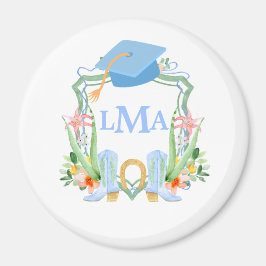 プレッピーな南部のカウガール モノグラム 卒業 マグネット