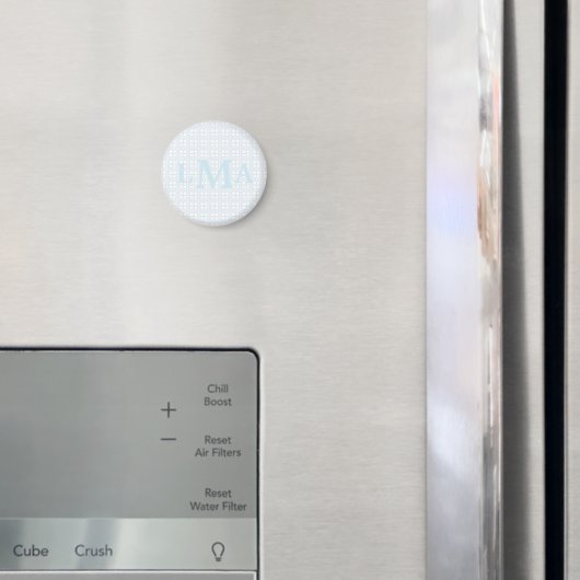 プレッピーな南部のチェック柄モノグラム卒業 マグネット (インサイチュ (冷蔵庫))