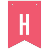 プレッピーな女の子の恐竜のシルエットの誕生日の旗 バンティングフラッグ (第2の旗)