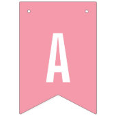 プレッピーな女の子の恐竜のシルエットの誕生日の旗 バンティングフラッグ (第3の旗)