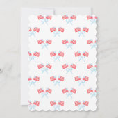 プレッピーな愛国的な4th of July 2歳の誕生日 招待状 (裏面)