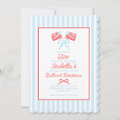 プレッピーな愛国的な4th of July 2歳の誕生日 招待状 (正面)