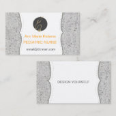 プレッピーな昇進のネットワーキングの小児科のナース 名刺 (正面/裏面)