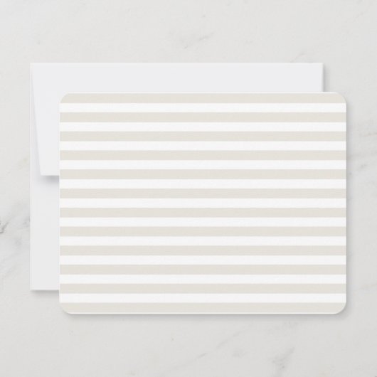 プレッピーな最初のパーソナライズな文房具のメッセージカード ノートカード (裏面)