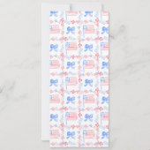 プレッピーな7月4日パーティー 招待状 (裏面)