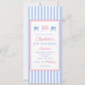 プレッピーな7月4日パーティー 招待状 (正面)