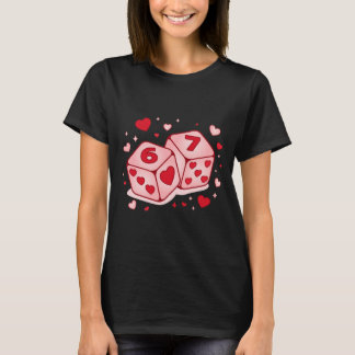 プレッピー67バレンタインTシャツ – 楽しいサイコロ Tシャツ