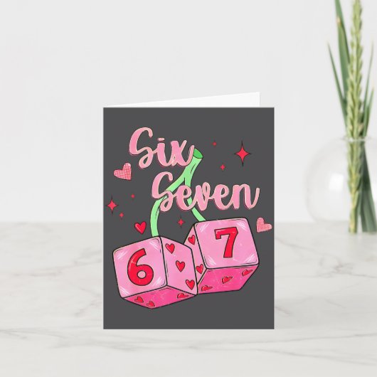 プレッピー67 バレンタイン シックス セブン ダイス 6 7 メンズ レディース K カード (正面)