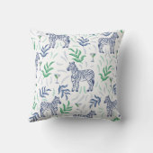 プレッピー クラシック ゼブラとマティーニ ホワイト クッション (裏面)