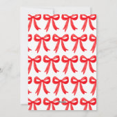 プレッピー グランミレニアル レッド ボウズ リボン ガーランド シーズンカード (裏面)