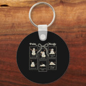 プレッピー コケッティ ペイン スケール スタンプ スノーマン トラウマ E キーホルダー (正面)