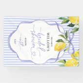 プレッピー ストライプ シトラス ウェディング シャワー デコ 横断幕 (横)