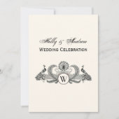 プレッピー ハルディック パイナップル 紋章の crest 招待状 (正面)