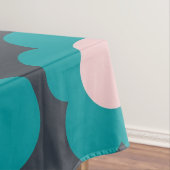 プレッピー ブルー ピンク ヒッピーフラワーパターン テーブルクロス (インサイチュ)