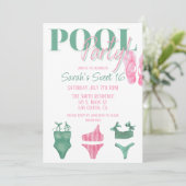 プレッピー プールパーティーの招待状 招待状 (スタンド正面)