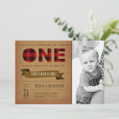 プレッ素朴ド最初の誕生日パーティー招待状写真 招待状 (スタンド正面)