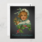 プレティージュケルスタンダーゲンヴィンテージホリーガールブラック ポストカード (正面/裏面)