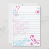 プレティーンの10代の若者のバースデーパーティ招待状 招待状 (裏面)