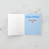 プレティーン、10代のなまたは老女のためのバースデー・カード カード (内部)