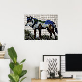 プレデターのパレット： Wolf Mosaic ポスター (ホームオフィス)