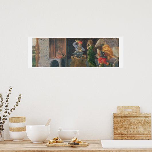 プレデッラパネルの聖エリギウスの奇跡 ポスター (キッチン)