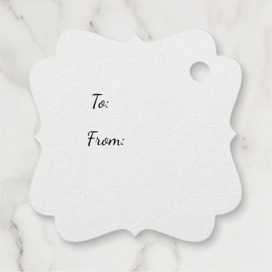 プレドトインデナーゴールドフォイルクリスマスの好意ギフトラベル フェイバータグ (裏面)