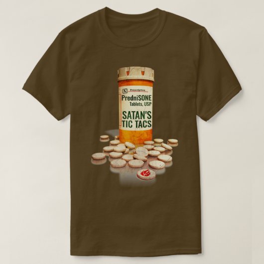 プレドニゾンSATANS TIC TACS Tシャツ (デザイン正面)
