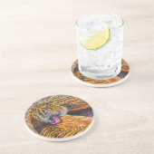 プレニングスマトラントガー大きな猫ワイルドライフアート コースター (側面)