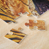 プレニングスマトラントガー大きな猫ワイルドライフアート ジグソーパズル (側面)