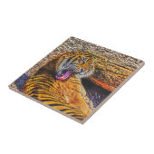 プレニングスマトラントガー大きな猫ワイルドライフアート タイル (側面)