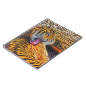 プレニングスマトラントガー大きな猫ワイルドライフアート ノートブック (左側)