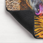 プレニングスマトラントガー大きな猫ワイルドライフアート マウスパッド (コーナー)