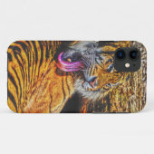 プレニングスマトラントガー大きな猫ワイルドライフアート Case-Mate iPhoneケース (裏面(横))